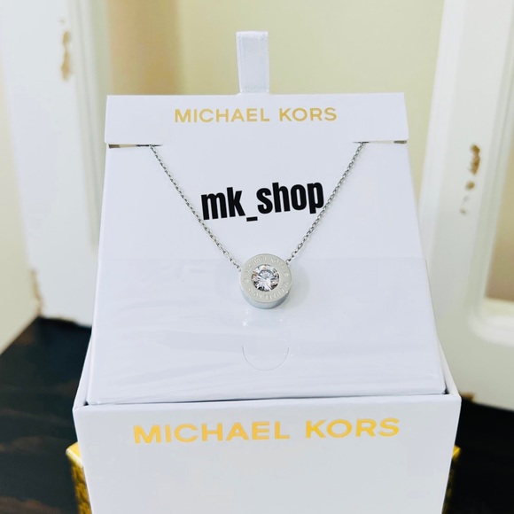 Michael Kors Monogram Pendant Necklace - Picture 1 of 10